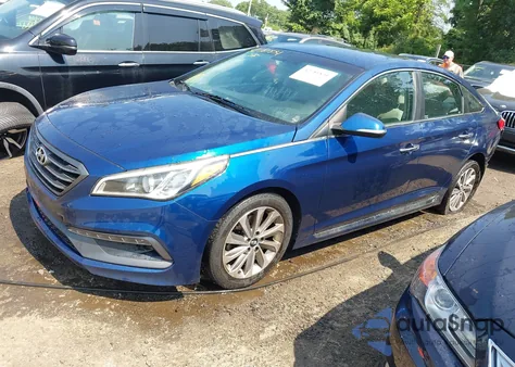 2015 Hyundai Sonata Sport z USA, uszkodzony, nr VIN 5NPE34AF6FH240513